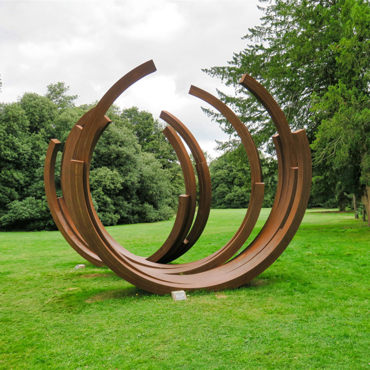 Decor Large Modern Art Craft Corten Steel Garden Metal Sculpture