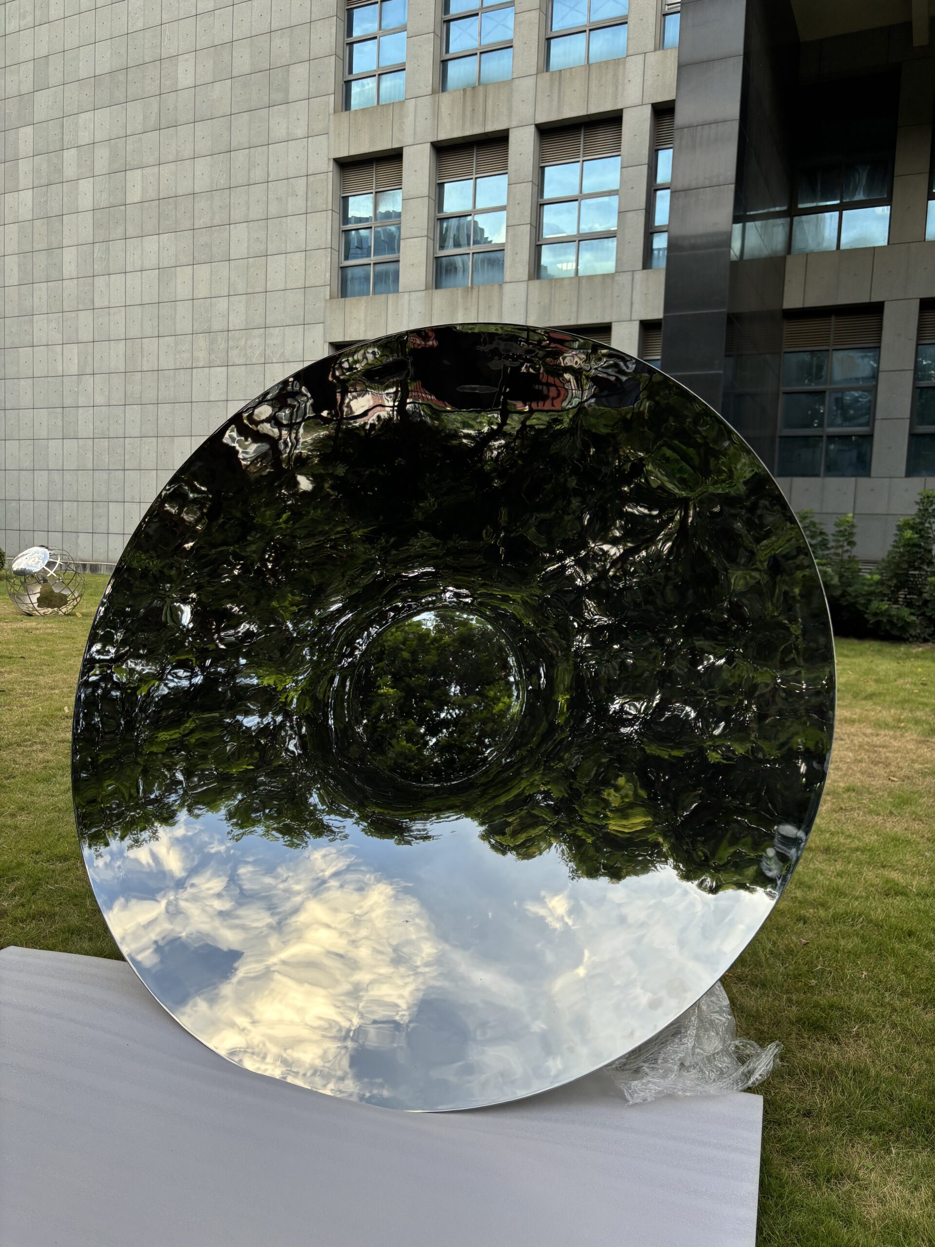 a 2-meter-diameter concave mirror